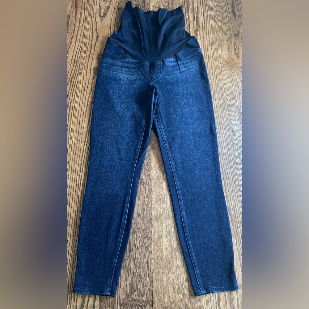Spanx Maternity Jeans Dark Blue Size Large